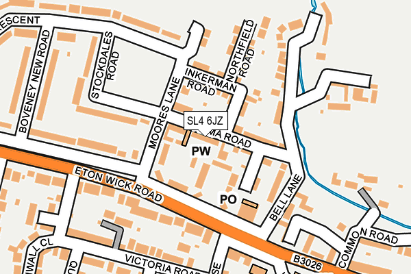 SL4 6JZ map - OS OpenMap – Local (Ordnance Survey) SL4 6JZ map - OS OpenMap – Local (Ordnance Survey)