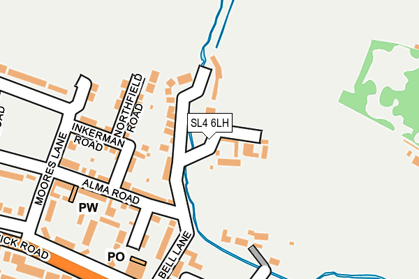 SL4 6LH map - OS OpenMap – Local (Ordnance Survey) SL4 6LH map - OS OpenMap – Local (Ordnance Survey)