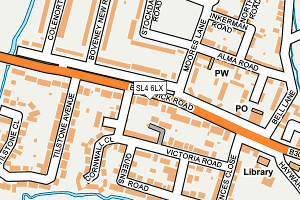 SL4 6LX map - OS OpenMap – Local (Ordnance Survey) SL4 6LX map - OS OpenMap – Local (Ordnance Survey)