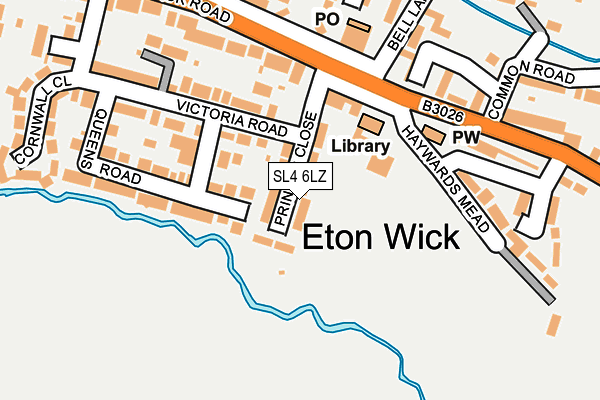 SL4 6LZ map - OS OpenMap – Local (Ordnance Survey) SL4 6LZ map - OS OpenMap – Local (Ordnance Survey)