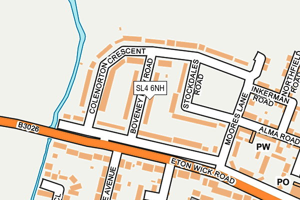 SL4 6NH map - OS OpenMap – Local (Ordnance Survey) SL4 6NH map - OS OpenMap – Local (Ordnance Survey)