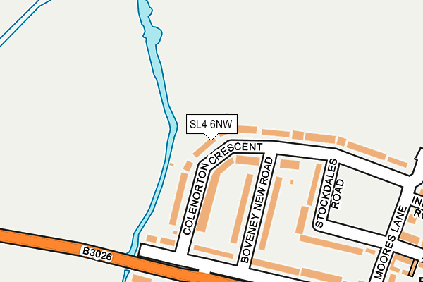 SL4 6NW map - OS OpenMap – Local (Ordnance Survey) SL4 6NW map - OS OpenMap – Local (Ordnance Survey)