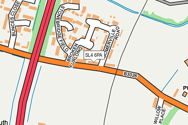 SL4 6PA map - OS OpenMap – Local (Ordnance Survey) SL4 6PA map - OS OpenMap – Local (Ordnance Survey)