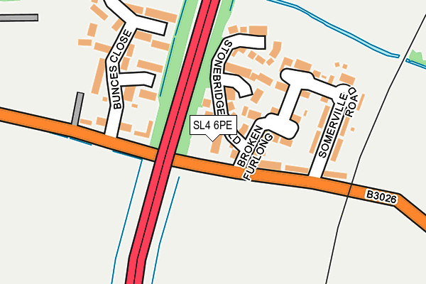 SL4 6PE map - OS OpenMap – Local (Ordnance Survey) SL4 6PE map - OS OpenMap – Local (Ordnance Survey)