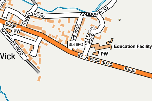 SL4 6PQ map - OS OpenMap – Local (Ordnance Survey)