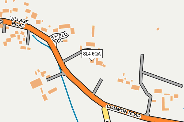 SL4 6QA map - OS OpenMap – Local (Ordnance Survey) SL4 6QA map - OS OpenMap – Local (Ordnance Survey)