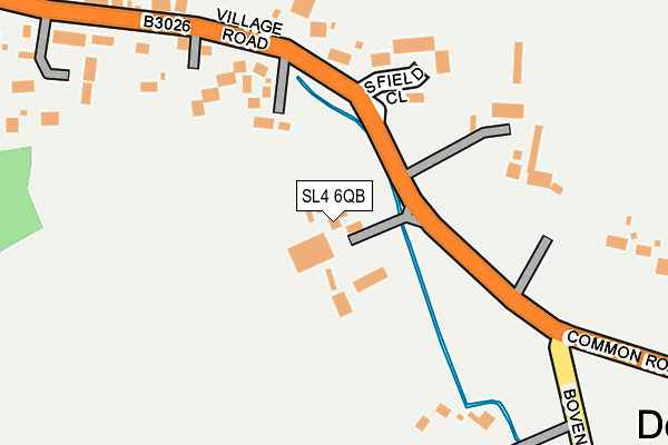 SL4 6QB map - OS OpenMap – Local (Ordnance Survey)