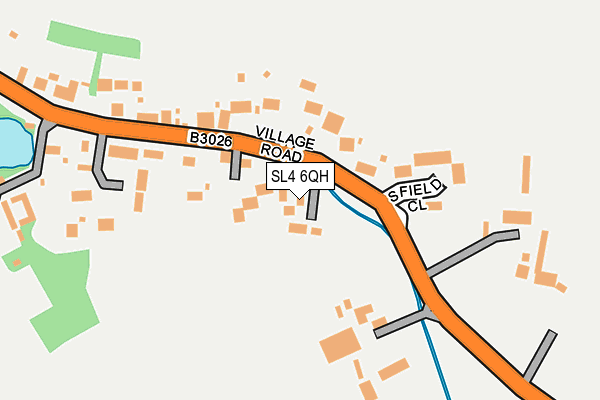 SL4 6QH map - OS OpenMap – Local (Ordnance Survey) SL4 6QH map - OS OpenMap – Local (Ordnance Survey)