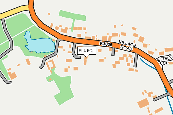 SL4 6QJ map - OS OpenMap – Local (Ordnance Survey) SL4 6QJ map - OS OpenMap – Local (Ordnance Survey)