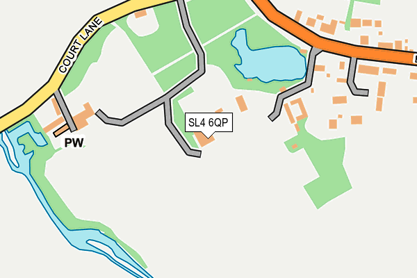 SL4 6QP map - OS OpenMap – Local (Ordnance Survey) SL4 6QP map - OS OpenMap – Local (Ordnance Survey)