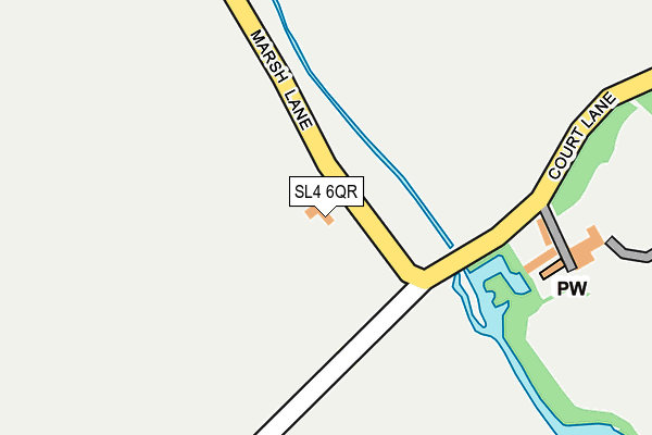 SL4 6QR map - OS OpenMap – Local (Ordnance Survey) SL4 6QR map - OS OpenMap – Local (Ordnance Survey)