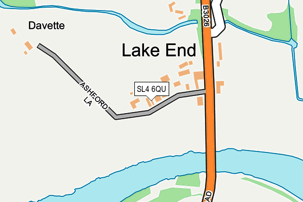 SL4 6QU map - OS OpenMap – Local (Ordnance Survey) SL4 6QU map - OS OpenMap – Local (Ordnance Survey)
