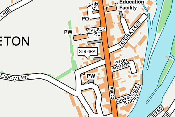 SL4 6RA map - OS OpenMap – Local (Ordnance Survey) SL4 6RA map - OS OpenMap – Local (Ordnance Survey)
