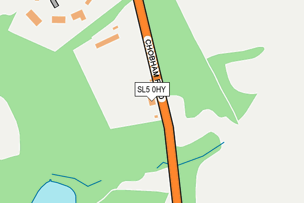 SL5 0HY map - OS OpenMap – Local (Ordnance Survey) SL5 0HY map - OS OpenMap – Local (Ordnance Survey)
