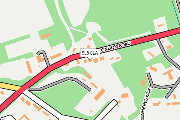 SL5 0LA map - OS OpenMap – Local (Ordnance Survey) SL5 0LA map - OS OpenMap – Local (Ordnance Survey)