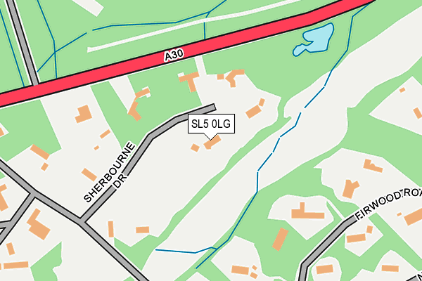 SL5 0LG map - OS OpenMap – Local (Ordnance Survey) SL5 0LG map - OS OpenMap – Local (Ordnance Survey)