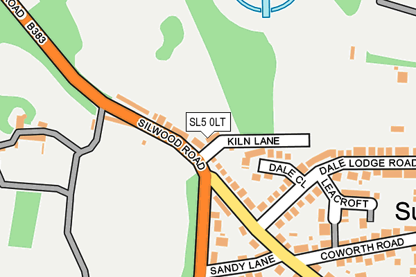 SL5 0LT map - OS OpenMap – Local (Ordnance Survey) SL5 0LT map - OS OpenMap – Local (Ordnance Survey)