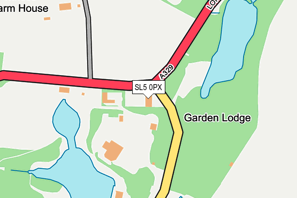 SL5 0PX map - OS OpenMap – Local (Ordnance Survey) SL5 0PX map - OS OpenMap – Local (Ordnance Survey)