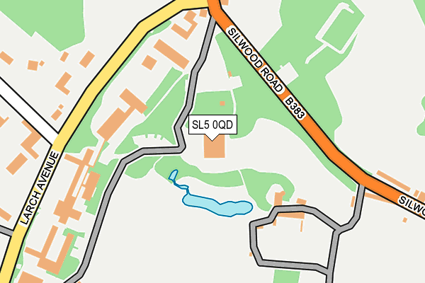 SL5 0QD map - OS OpenMap – Local (Ordnance Survey) SL5 0QD map - OS OpenMap – Local (Ordnance Survey)