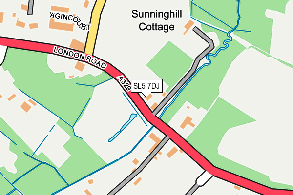 SL5 7DJ map - OS OpenMap – Local (Ordnance Survey) SL5 7DJ map - OS OpenMap – Local (Ordnance Survey)
