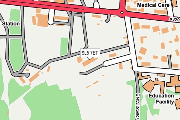 SL5 7ET map - OS OpenMap – Local (Ordnance Survey)