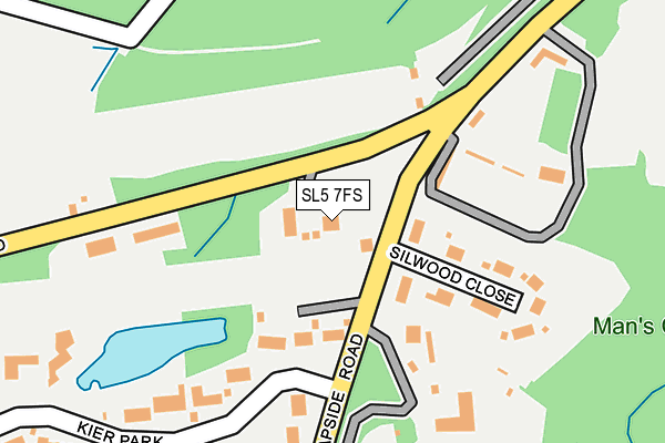 SL5 7FS map - OS OpenMap – Local (Ordnance Survey) SL5 7FS map - OS OpenMap – Local (Ordnance Survey)