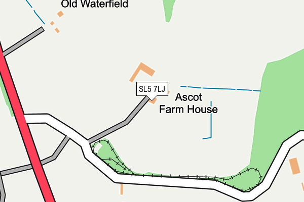 SL5 7LJ map - OS OpenMap – Local (Ordnance Survey) SL5 7LJ map - OS OpenMap – Local (Ordnance Survey)