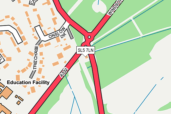 SL5 7LN map - OS OpenMap – Local (Ordnance Survey) SL5 7LN map - OS OpenMap – Local (Ordnance Survey)