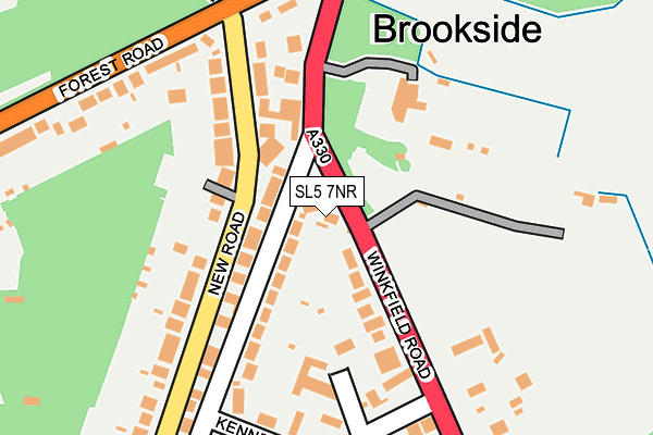 SL5 7NR map - OS OpenMap – Local (Ordnance Survey) SL5 7NR map - OS OpenMap – Local (Ordnance Survey)