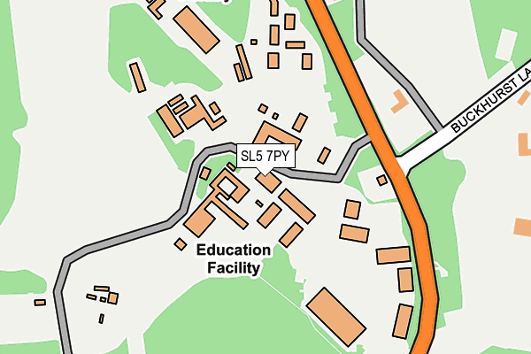 SL5 7PY map - OS OpenMap – Local (Ordnance Survey) SL5 7PY map - OS OpenMap – Local (Ordnance Survey)