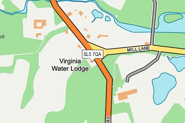 SL5 7QA map - OS OpenMap – Local (Ordnance Survey) SL5 7QA map - OS OpenMap – Local (Ordnance Survey)