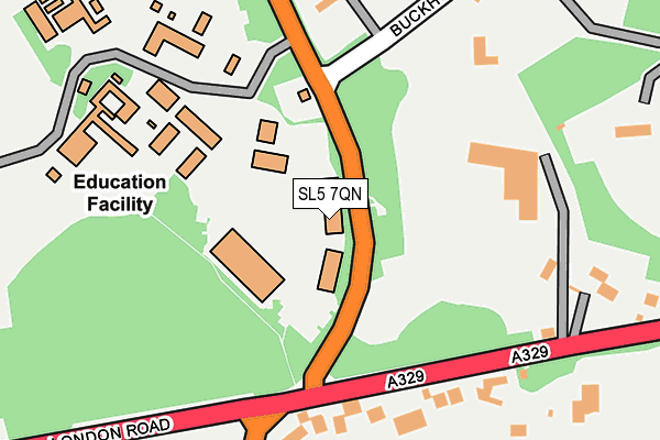 SL5 7QN map - OS OpenMap – Local (Ordnance Survey) SL5 7QN map - OS OpenMap – Local (Ordnance Survey)
