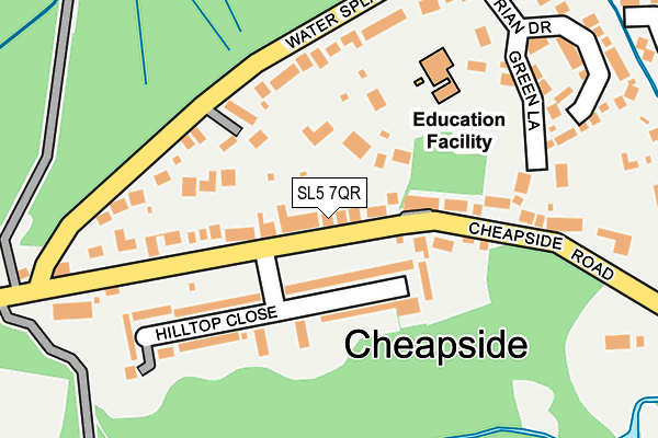 SL5 7QR map - OS OpenMap – Local (Ordnance Survey)