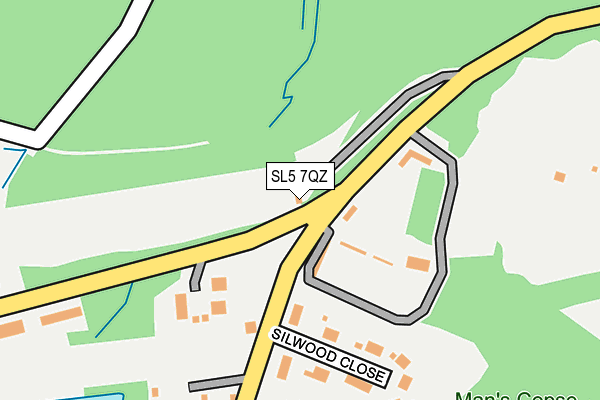 SL5 7QZ map - OS OpenMap – Local (Ordnance Survey) SL5 7QZ map - OS OpenMap – Local (Ordnance Survey)