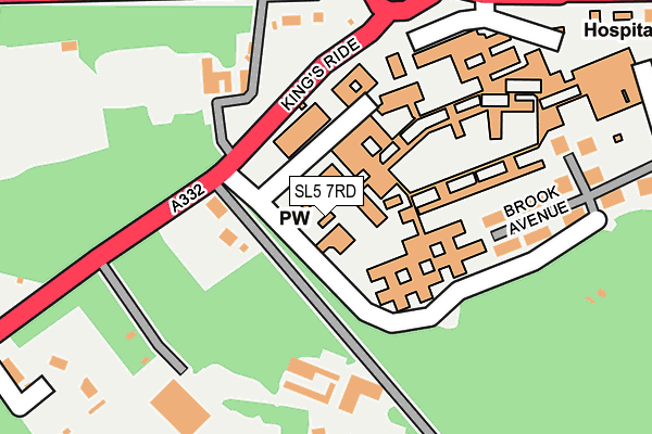 SL5 7RD map - OS OpenMap – Local (Ordnance Survey) SL5 7RD map - OS OpenMap – Local (Ordnance Survey)