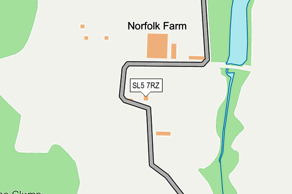 SL5 7RZ map - OS OpenMap – Local (Ordnance Survey) SL5 7RZ map - OS OpenMap – Local (Ordnance Survey)