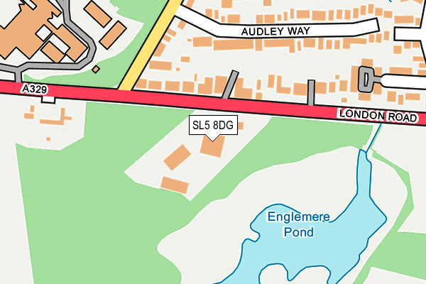 SL5 8DG map - OS OpenMap – Local (Ordnance Survey) SL5 8DG map - OS OpenMap – Local (Ordnance Survey)