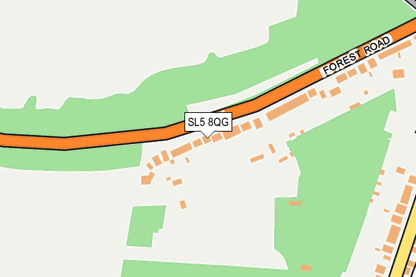 SL5 8QG map - OS OpenMap – Local (Ordnance Survey) SL5 8QG map - OS OpenMap – Local (Ordnance Survey)