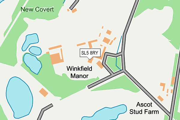 SL5 8RY map - OS OpenMap – Local (Ordnance Survey) SL5 8RY map - OS OpenMap – Local (Ordnance Survey)