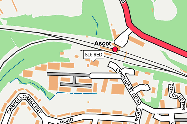 SL5 9ED map - OS OpenMap – Local (Ordnance Survey) SL5 9ED map - OS OpenMap – Local (Ordnance Survey)