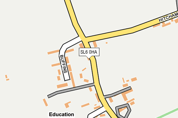 SL6 0HA map - OS OpenMap – Local (Ordnance Survey) SL6 0HA map - OS OpenMap – Local (Ordnance Survey)