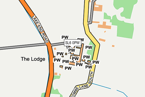 SL6 0PW map - OS OpenMap – Local (Ordnance Survey) SL6 0PW map - OS OpenMap – Local (Ordnance Survey)