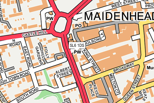 SL6 1DS map - OS OpenMap – Local (Ordnance Survey) SL6 1DS map - OS OpenMap – Local (Ordnance Survey)