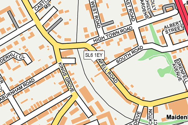 SL6 1EY map - OS OpenMap – Local (Ordnance Survey) SL6 1EY map - OS OpenMap – Local (Ordnance Survey)
