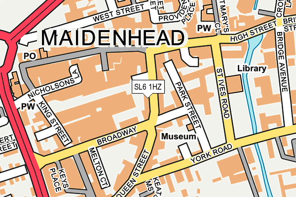SL6 1HZ map - OS OpenMap – Local (Ordnance Survey) SL6 1HZ map - OS OpenMap – Local (Ordnance Survey)