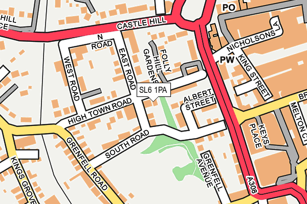 SL6 1PA map - OS OpenMap – Local (Ordnance Survey) SL6 1PA map - OS OpenMap – Local (Ordnance Survey)
