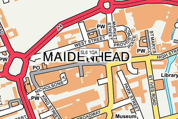 SL6 1QA map - OS OpenMap – Local (Ordnance Survey) SL6 1QA map - OS OpenMap – Local (Ordnance Survey)