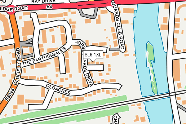 SL6 1XL map - OS OpenMap – Local (Ordnance Survey) SL6 1XL map - OS OpenMap – Local (Ordnance Survey)