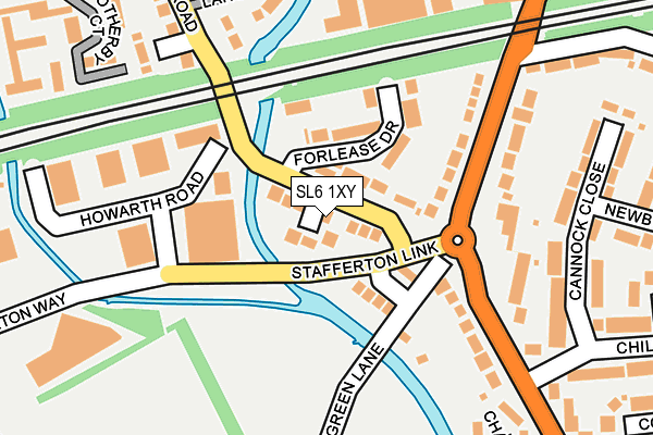 SL6 1XY map - OS OpenMap – Local (Ordnance Survey) SL6 1XY map - OS OpenMap – Local (Ordnance Survey)