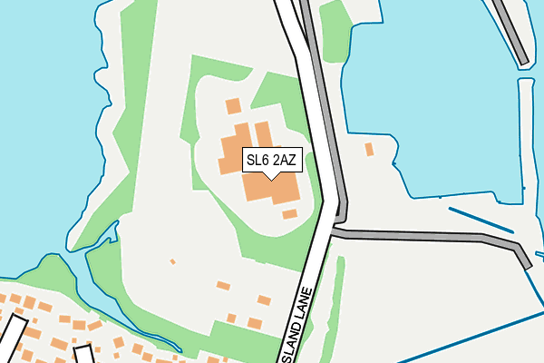 SL6 2AZ map - OS OpenMap – Local (Ordnance Survey) SL6 2AZ map - OS OpenMap – Local (Ordnance Survey)